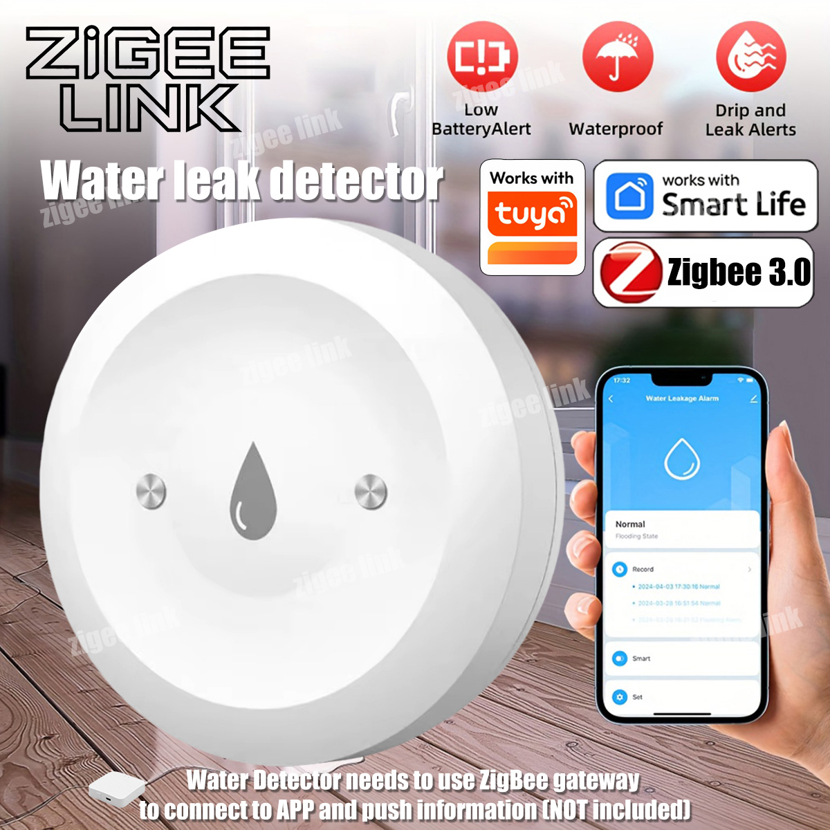 Détecteur de fuite d'eau intel - Water Alarm Sensor avis et prix