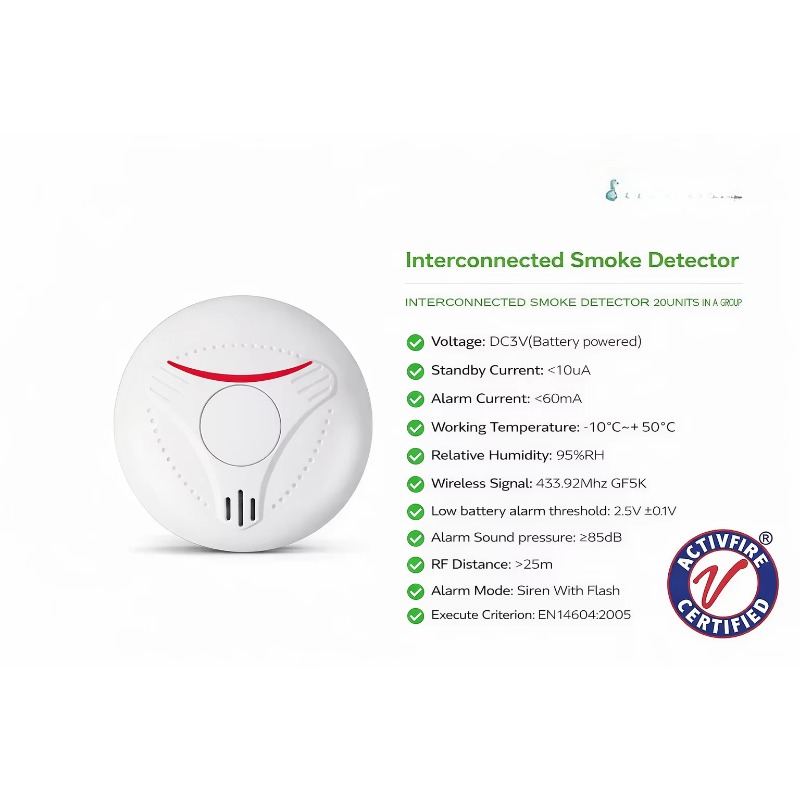Détecteur de fumée sans fil Ac - Smoke Detector Interconnected avis et prix
